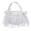 Blomsterflickkorg Vit satin Möhippa Dekor 1-pack 5