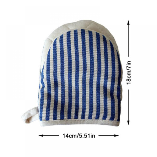 Värmebeständiga kökshandskar randiga ugnsvantar 2-pack 1