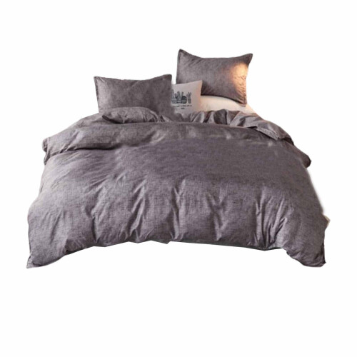 3-delige polyester beddenset grijs 1