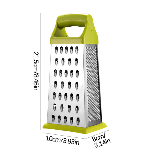 Râpe à fromage en acier inoxydable à 4 faces avec poignée 2