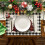 Christmas Tree Placemats Plaid Set of 6 3