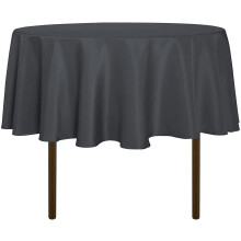 Sort rund dug 90 tommer polyester vaskbar