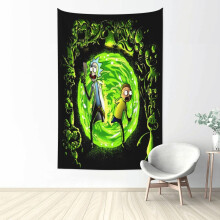 Rick and Morty animated tapestry poster 1 piece