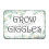Blechschild mit floralem Rand, 8 x 12 Zoll 1