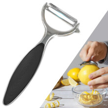 Grönsaksskalare i rostfritt stål, Y- och I-form, 2-pack
