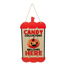 Wooden Halloween Ghost Door Sign24.5x15cm