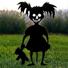 Metalowe paliki ogrodowe Hxoliqit w stylu filmowym na Halloween