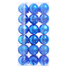 Staron Blue Christmas Ornaments 60mm, Shatterproof Tree