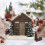 Kerstblokhut wierookhouder van hars - 1 stuk 1