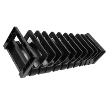 Égouttoir à vaisselle en aluminium avec compartiment d'égouttage – 39 x 12 x