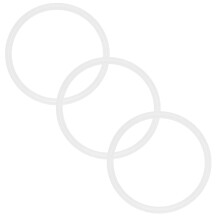 Paquete de 6 anillos de sellado de silicona para frascos de vidrio y tapas al vacío.