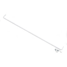 Fantasia weiße Einzelgardinenstange, 8,9 cm Ausladung, 122-218 cm