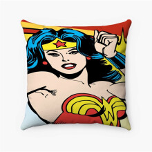 Wonder Woman red pillow case personalized spun polyester