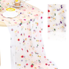 Daisy Tulle Table Runner 75 x 300 cm