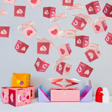 Red Exploding Gift Boxes Set – 20pcs