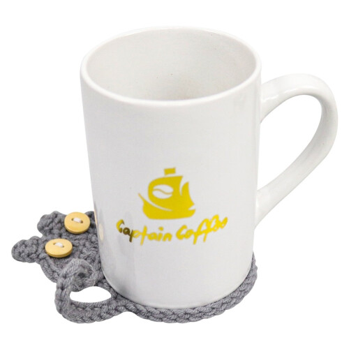 Funny Butt Crochet Drink Mat 15cm Absorbent Coaster 1