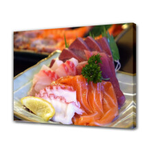 Lazac Sashimi Tengeri Tengeri Kép Vászonkép 20x30cm