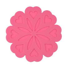 Silicone Peach Blossom Insulation Placemat 1 Piece