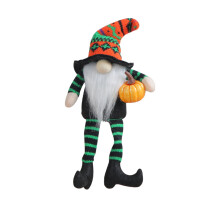 Halloween Witch Plush Doll with Broom, 1 Pc