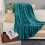 Stone Blue Fleece Throw Blanket for Sofa 50 Inch 1