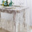 Toalha de mesa retangular de renda branca 75x300cm ou 150x300cm 1