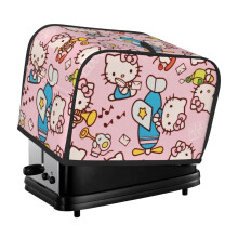 Katzen-Toasterabdeckung für 2-Scheiben-Toaster, Staub- und Staubschutz aus Polyester
