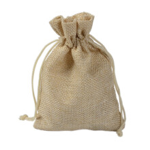 20 bolsas de regalo de arpillera con cordón, 13x18 cm.
