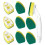 Dishwashing Brush Set with 9 Replaceable Heads and Long 1