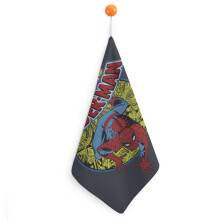 Serviettes de toilette en coton Ă carreaux Spider-Man (1 paquet)