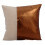 Capa de almofada em couro sintético 30x30cm marrom cobre 1