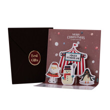 3D Pop-Up Christmas Card Set – Handmade Paper Sculpture