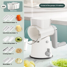 Mandoline Kayannuo Râpe à légumes avec 5 lames en acier inoxydable