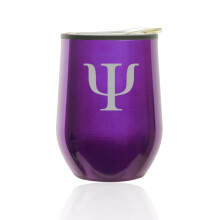 Verre à vin sans pied Royal Purple avec couvercle