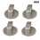 Poaug Universele Kookplaatknoppen van Zinklegering (4-pack) 2