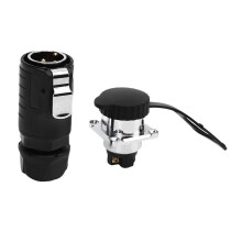 IP68 25 A 4-Pin-Stecker 6,0–8,0 mm² quadratischer Flansch