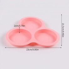 Silicone Air Fryer Egg Pan Non-Stick Reusable Pink