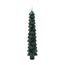 LED karácsonyfa gyertyafényes dísz szett 6 db-os