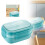 Lunch Box Neutral Stackable 67 oz with Cutlery 3-Compartment 1