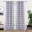 Buffalo Plaid Curtains Gray White Light Filtering 37"W x 1