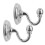 Crochets métalliques pour rideaux (lot de 2) 1