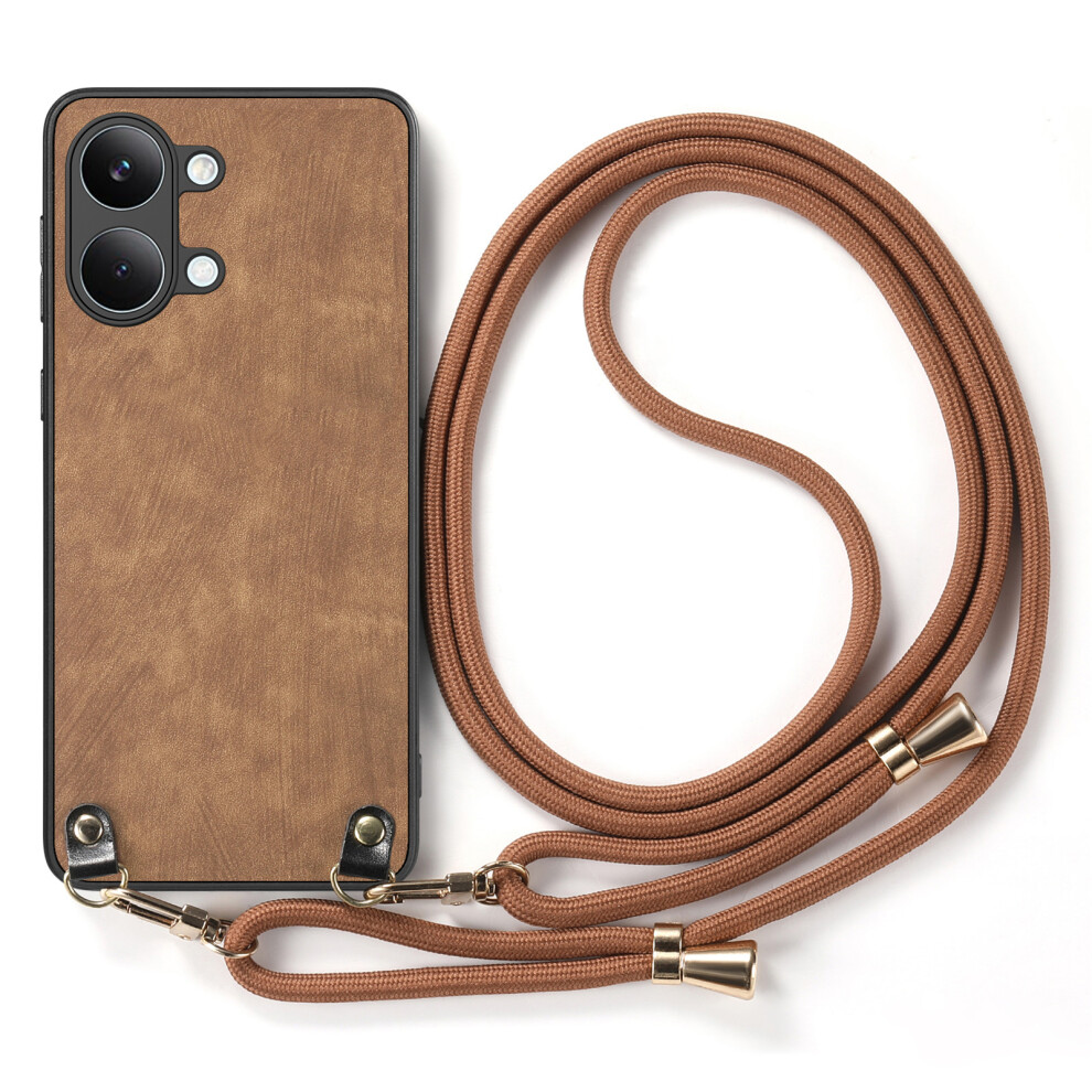 (Brown) Phone Cover For Xiaomi Redmi Turbo 5 Max 5G / Xiaomi Poco X8 Pro Max 5G Retro Leather Phone Back Cov Brown 6914295600293