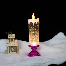 LED karácsonyi gyertyák, 7 színű, automatikusan váltó, USB-n tölthető