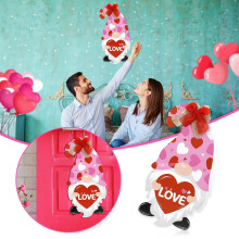 Wooden Valentine's Dwarf Door Sign Hook - 13.8 in