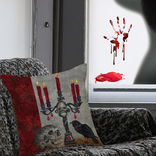 Halloween-tyynynpäälliset pellavakuoriteemalla