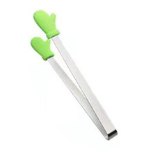 AUMIY Silicone Food Tongs with Stainless Steel Tips