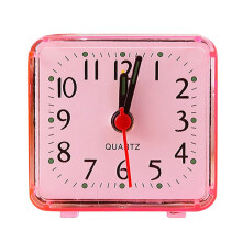 Réveil de voyage carré portable à quartz avec bip (1 pièce)