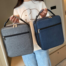 Sac à lunch isotherme en tissu Oxford 300D bleu marine