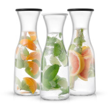 Sada sklenených karaf JoyJolt Hali – 3 džbány s objemom 35 oz so 6...