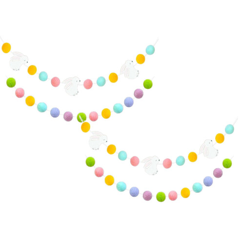 Papirballongflagg – flerfarget, polyester, 2-pakning