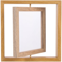 Cadre photo rustique rétro rotatif de table (1 pièce)